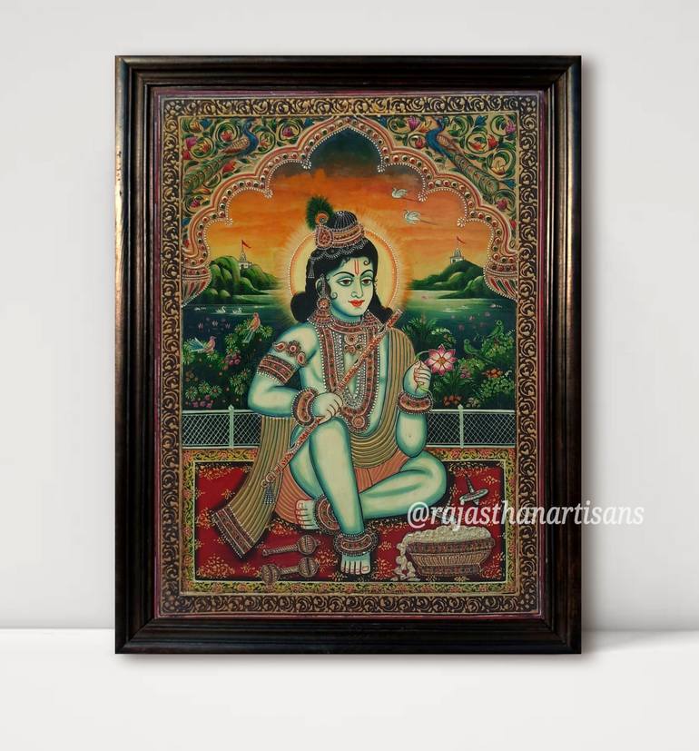Original Figurative Religion Painting by Pankaj Kumar