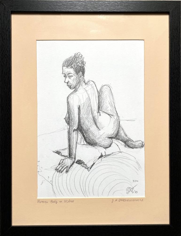 Original Contemporary People Drawing by Joanna Maria Dziedzianowicz DRAWINGS