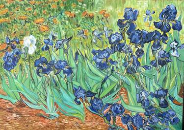 Van Gogh Irises reproduction thumb