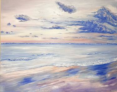 Original Abstract Beach Paintings by Mouna khalfi
