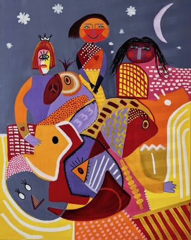 Original Contemporary Abstract Painting by Roya Yazdi