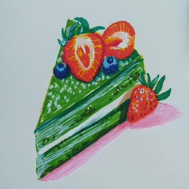 Original Figurative Food & Drink Drawings by Xiao H