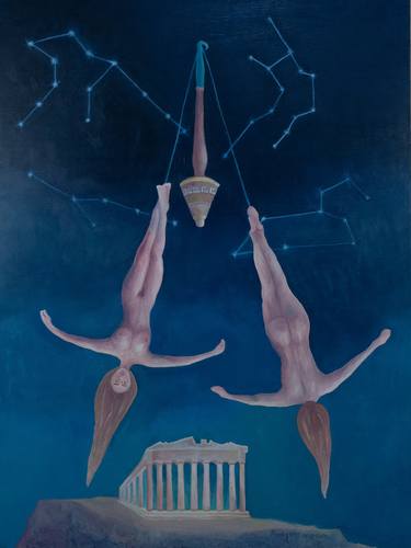 Original Surrealism Classical mythology Paintings by Valera Crofoot