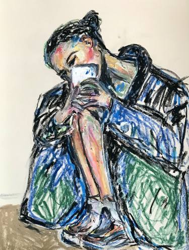 Original Expressionism Fashion Drawings by Liliia Yashchuk