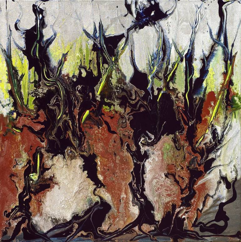 Forest of the Samurai Painting by Carolyn Mary Kleefeld Saatchi Art