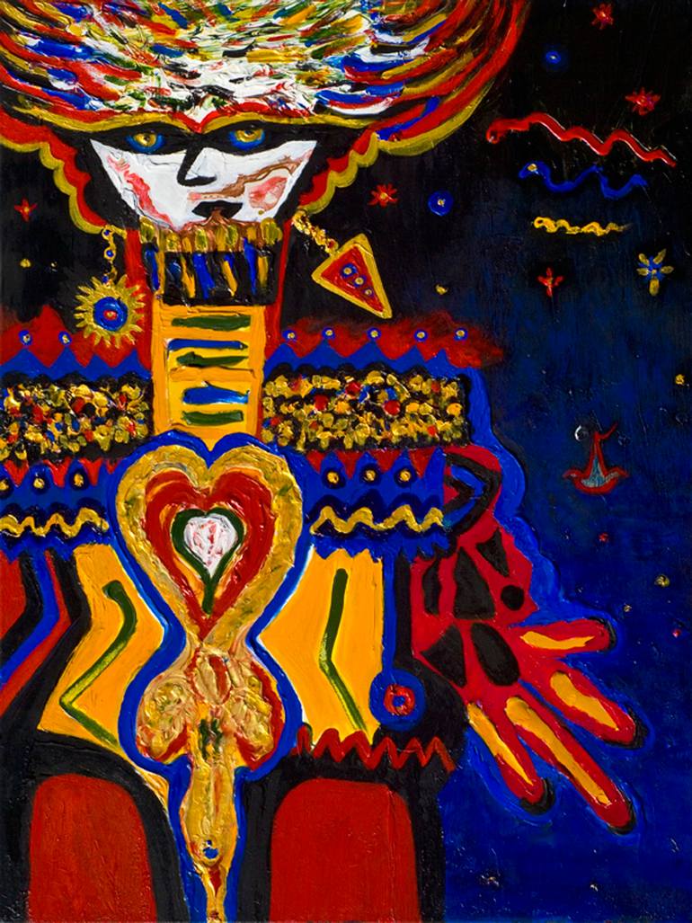 Baudelarian Clown Painting by Carolyn Mary Kleefeld Saatchi Art
