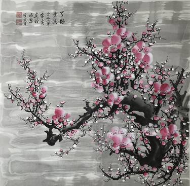 Print of Conceptual Floral Paintings by Ling Li 李凌