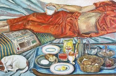 Original Impressionism Food & Drink Painting by Yuliya Dove