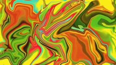 Original Abstract Expressionism Abstract Digital by Leyla Abas Tomova