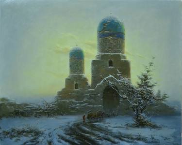 Original Architecture Painting by Shavkat Zakhidov