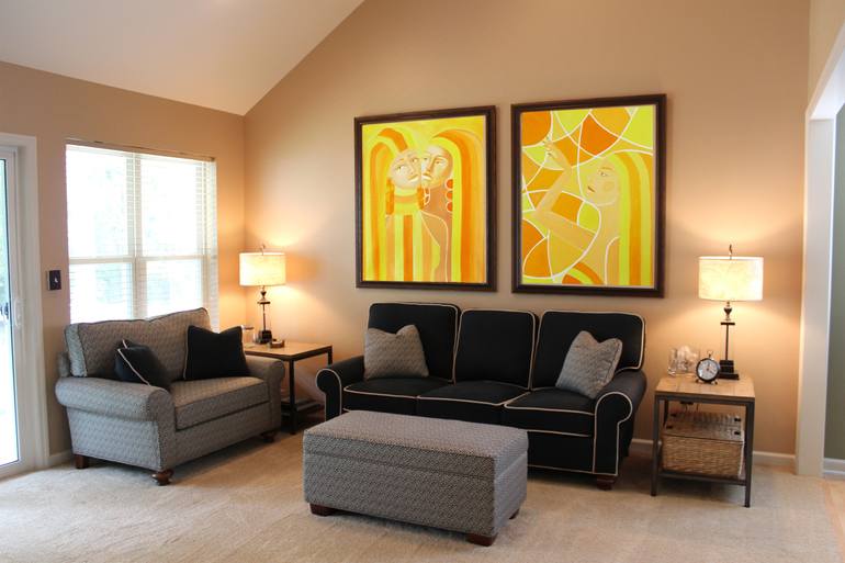 Original Futurism Abstract Painting by Milar Talore