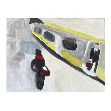 Original Train Paintings by Irfan Ajvazi