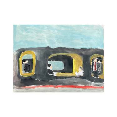 Print of Train Paintings by Irfan Ajvazi