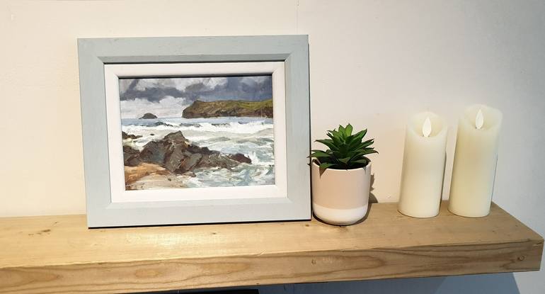 Original Impressionism Seascape Painting by Alan Knight