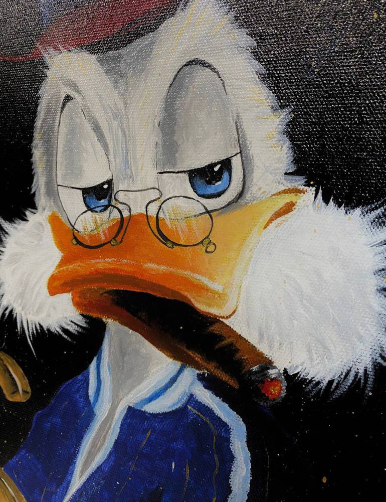 Original Pop Art Cartoon Drawing by Daria Lipukhina