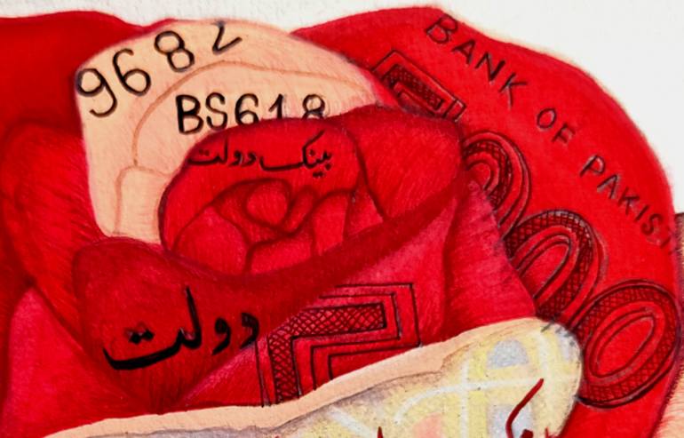 Original Conceptual Love Painting by Aneeqa Abid