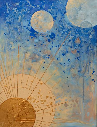 Original Contemporary Outer Space Painting by Inaya Asya