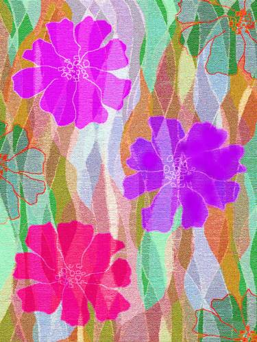 Print of Abstract Floral Digital by SoonOne Park