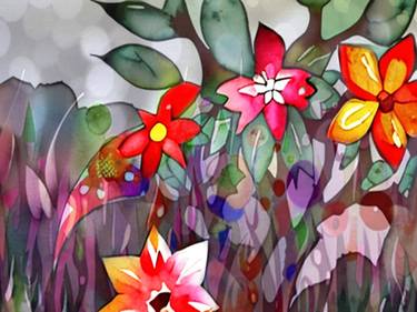 Print of Floral Digital by SoonOne Park