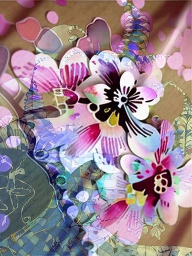 Print of Art Deco Floral Digital by SoonOne Park