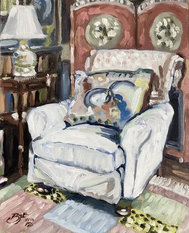 Original Impressionism Interiors Painting by Barnaby Edwards