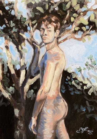 Original Figurative Nude Paintings by Barnaby Edwards