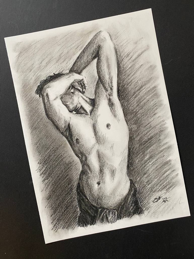 Original Nude Drawing by Barnaby Edwards