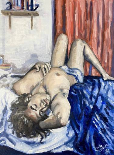 Original Figurative Nude Paintings by Barnaby Edwards