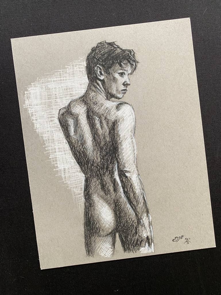 Original Contemporary Nude Drawing by Barnaby Edwards