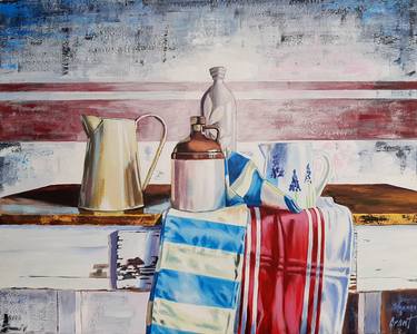 Original Figurative Still Life Paintings by Grant Stewart