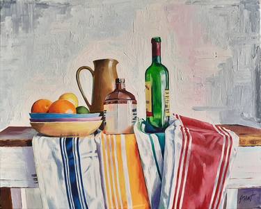 Still life on a painted table #2 thumb
