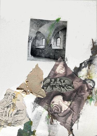 Original Expressionism Fantasy Collage by vero masque