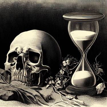 Print of Mortality Digital by Gravure Allure