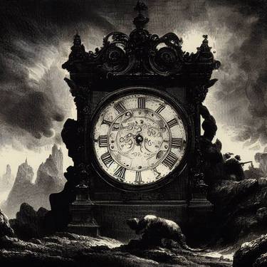 Print of Conceptual Time Digital by Gravure Allure