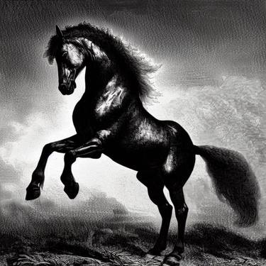 Print of Conceptual Horse Digital by Gravure Allure