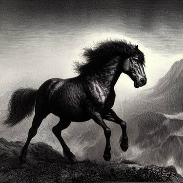 Print of Horse Digital by Gravure Allure