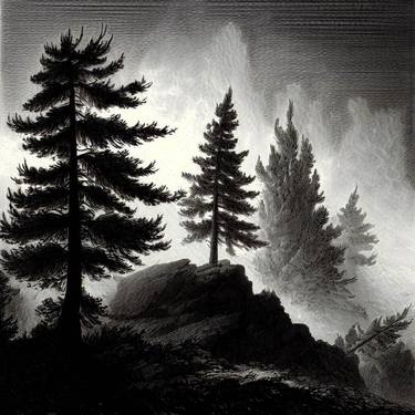 Print of Conceptual Tree Digital by Gravure Allure