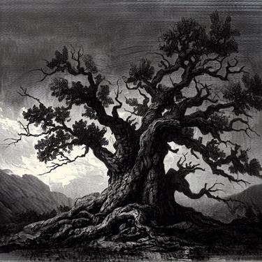 Print of Conceptual Tree Digital by Gravure Allure