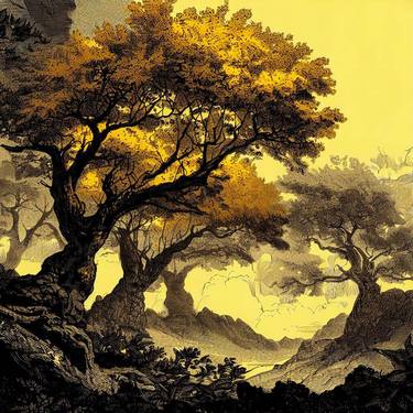 Print of Conceptual Tree Digital by Gravure Allure