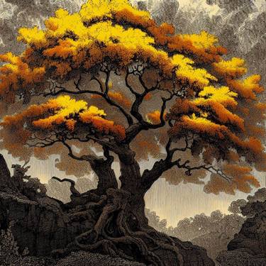 Print of Conceptual Tree Digital by Gravure Allure