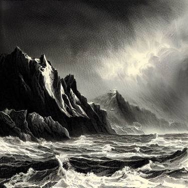 Print of Conceptual Seascape Digital by Gravure Allure