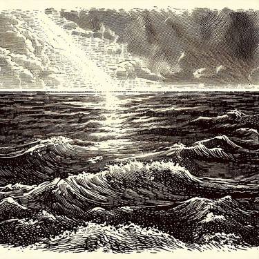 Print of Conceptual Seascape Digital by Gravure Allure