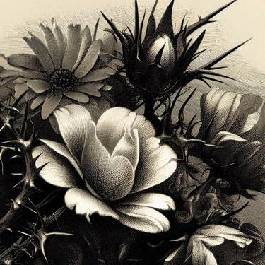 Print of Floral Digital by Gravure Allure