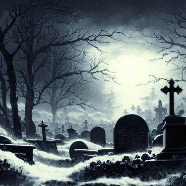 Print of Mortality Digital by Gravure Allure