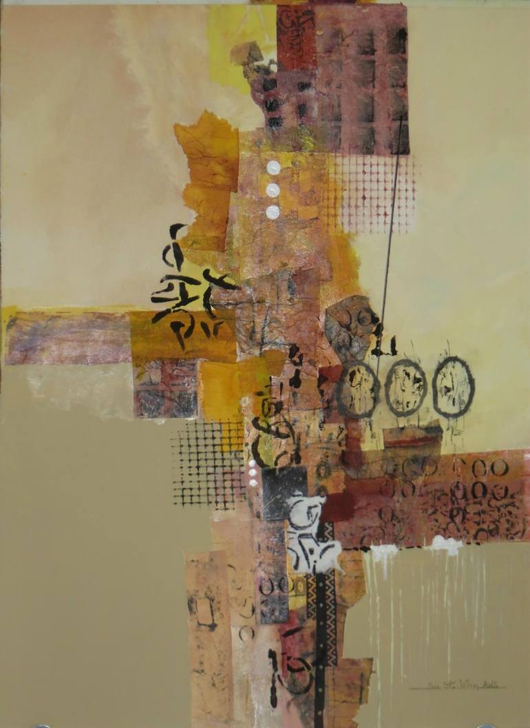 Original Abstract Painting by Sue Stjohn | Abstract Art on Paper | That's The Way It Is
