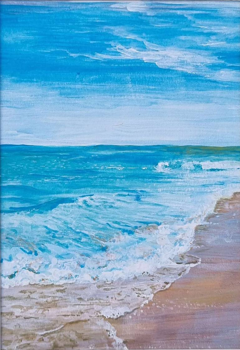 Ocean view Painting by Maryia Sidarchuk Saatchi Art