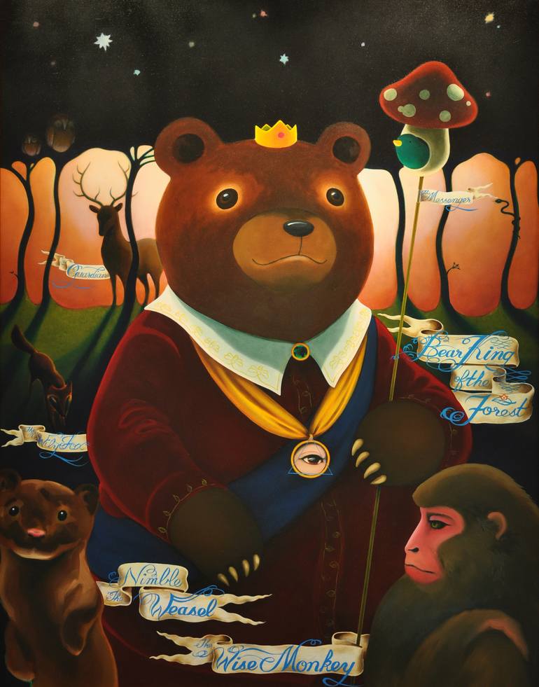 Bear King of the Forest - Print