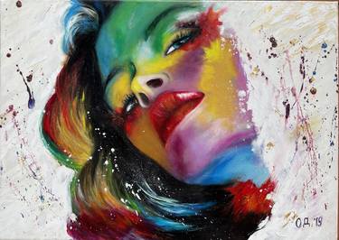 Original Fine Art Women Paintings by Oksana Dryga