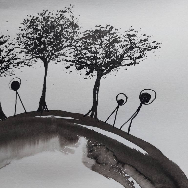 Original Abstract Nature Painting by Christa Elmer Bucher