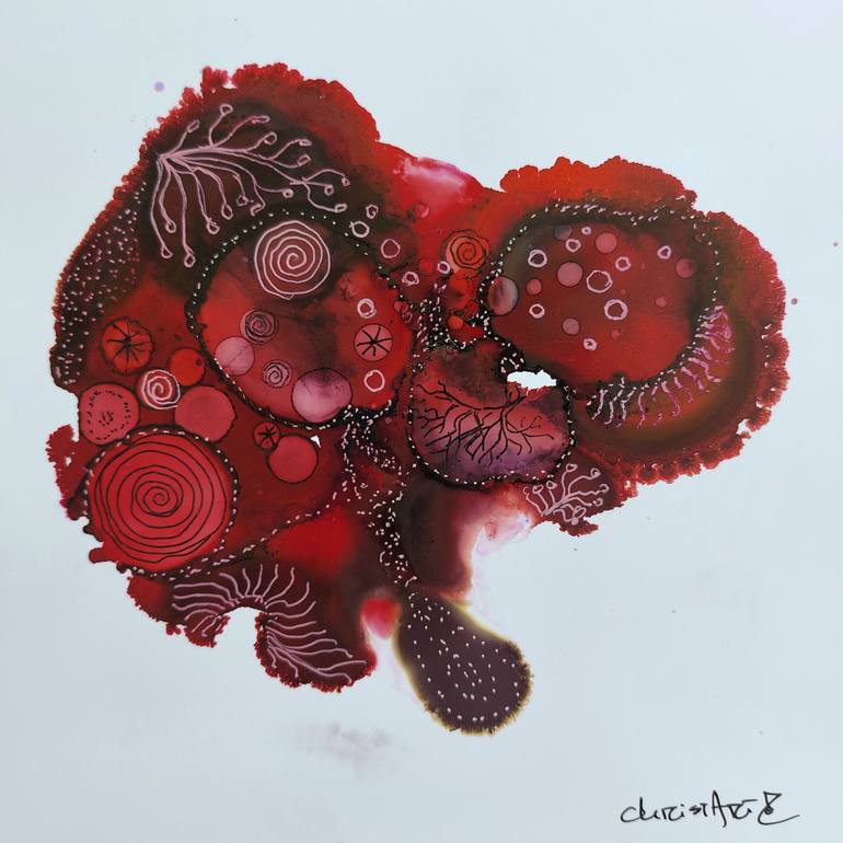 Original Contemporary Abstract Paintings by Christa Elmer Bucher